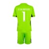 Conjunto (Camiseta+Pantalón Corto) Portero Real Madrid Thibaut Courtois 1 Primera Equipación 23-24 - Niño